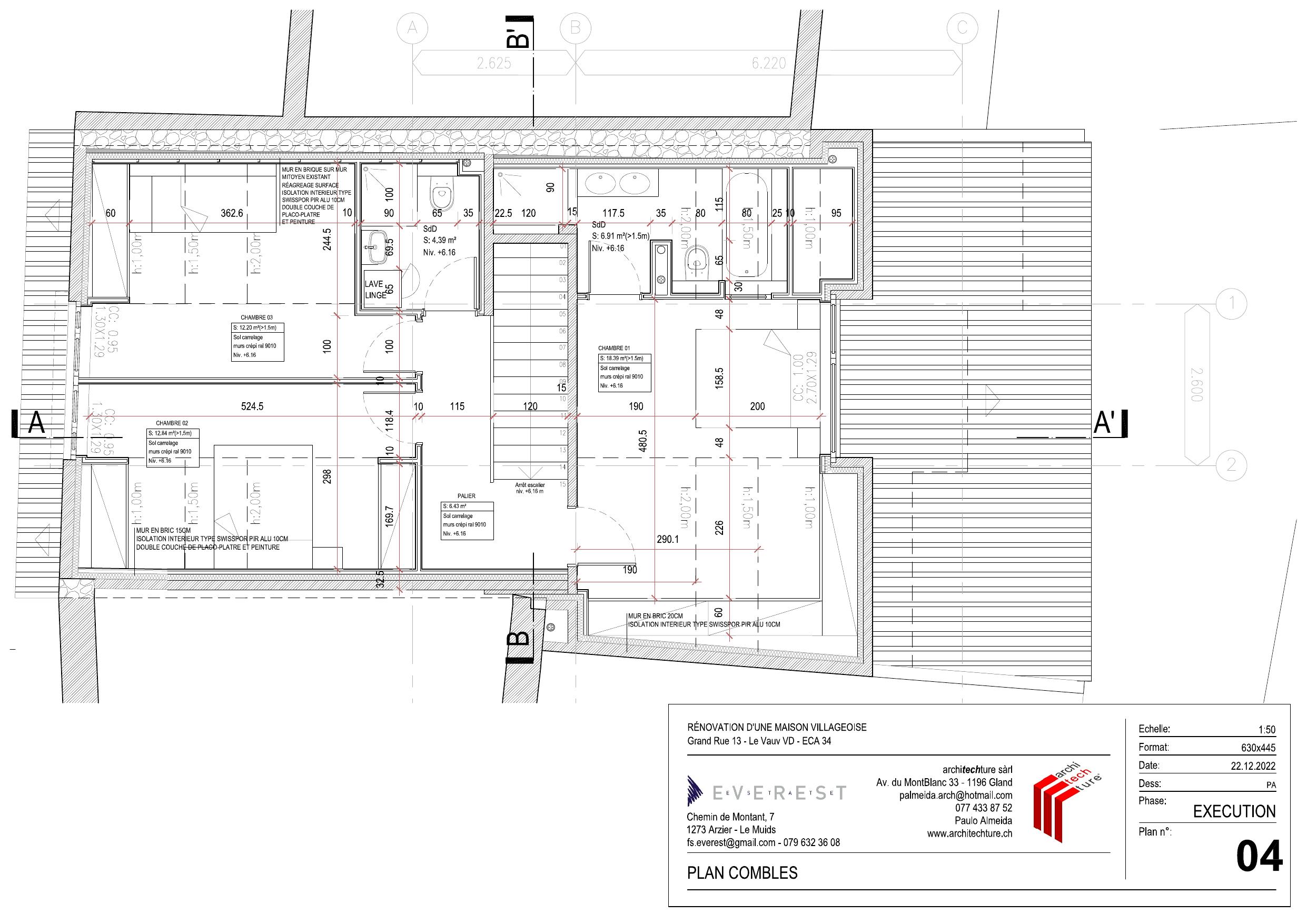 Plan combles