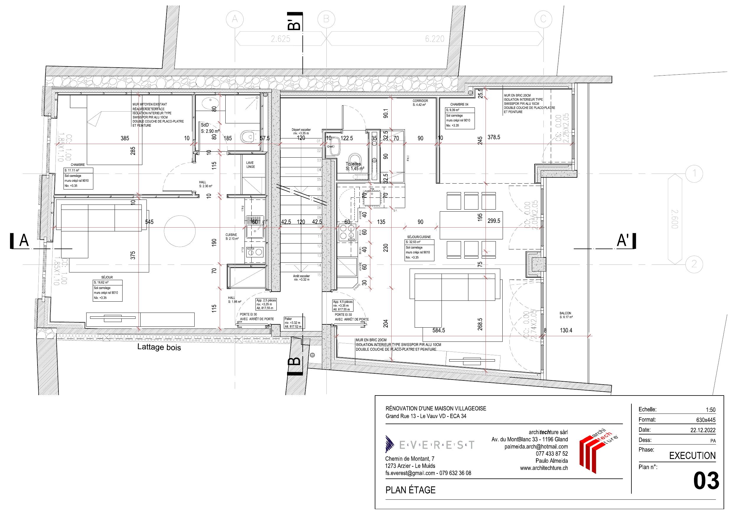 Plan étage
